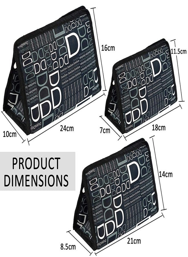 STACKRAID Set Of 3 Synthetic Toiletry Bag cosmetic travelling pouch toiletry bag makeup kit men for women (BLACK) - Image 2